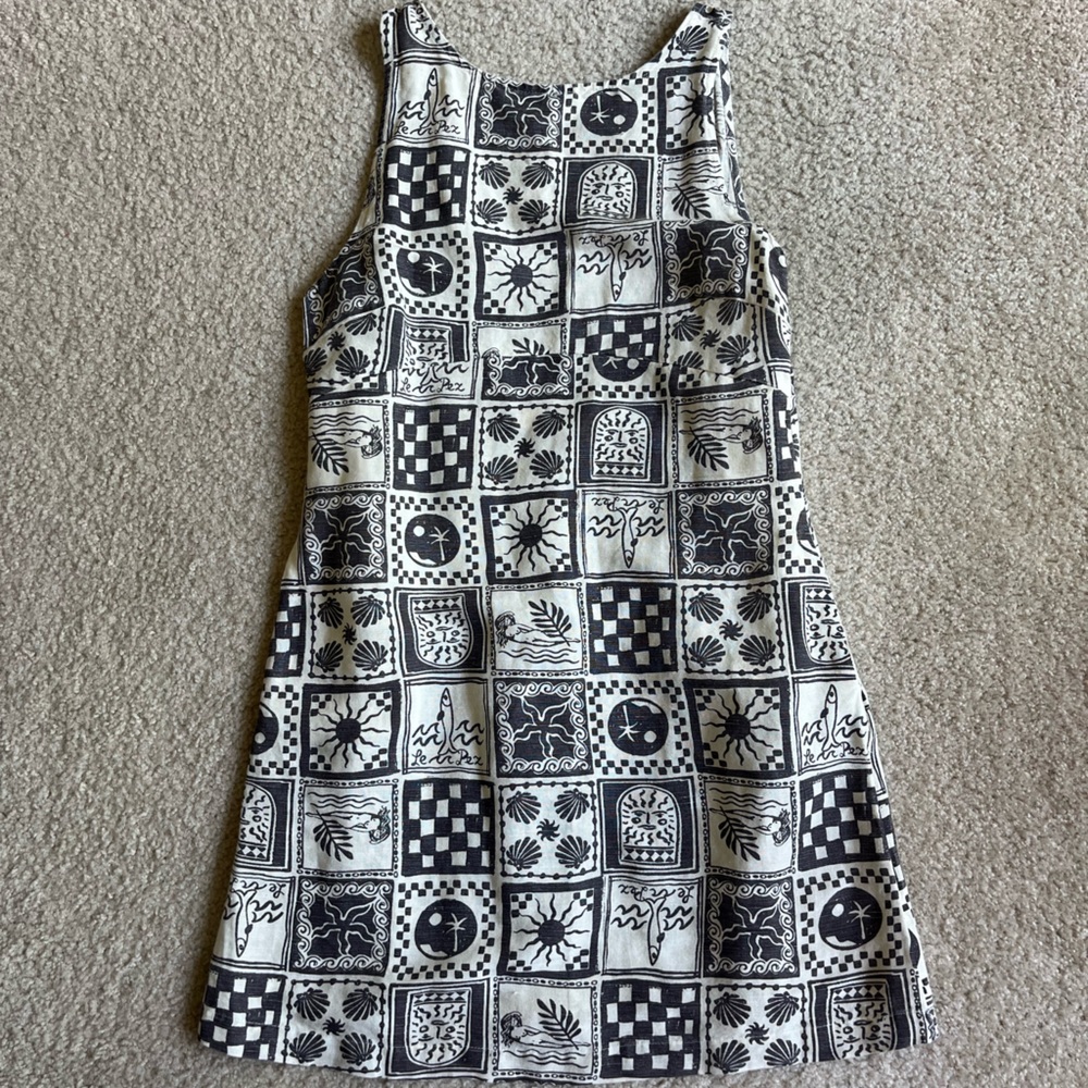 Urban Outfitters linen low back mini dress